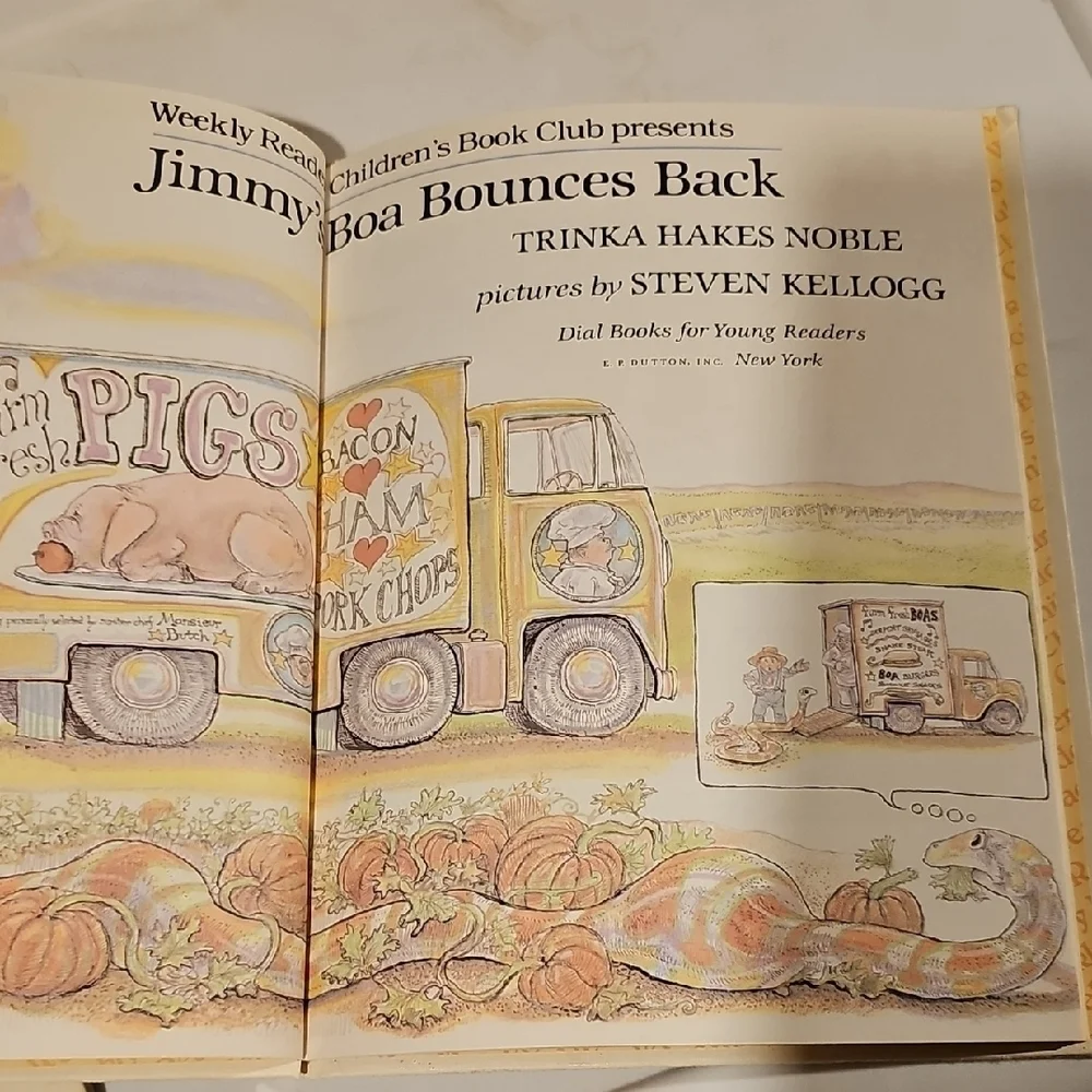 Jimmy's Boa Bounces Back-Hardcover Book